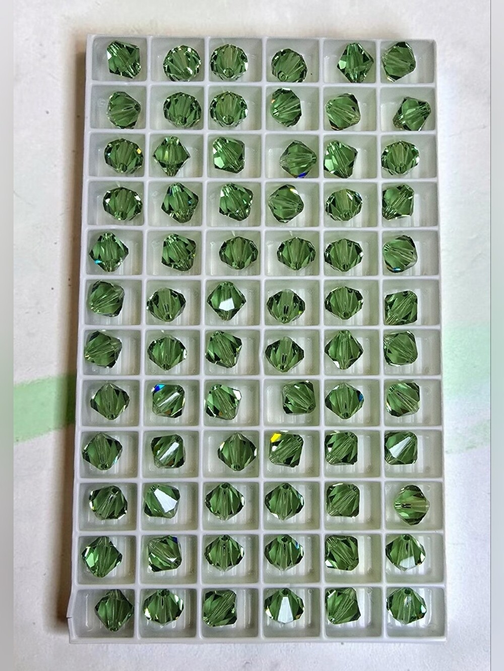 Swarovski 5328 Xilion Bicone Beads From Austria - 72 Pcs - NOS